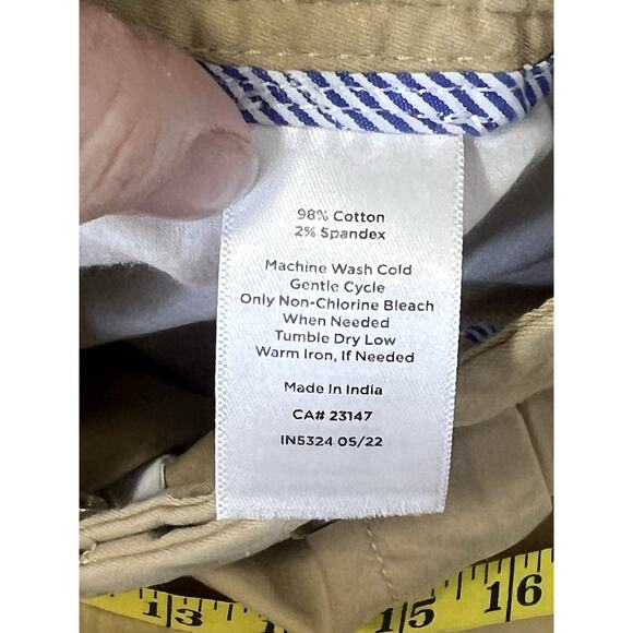 Talbots Women's Size 8P Petite Relaxed Chino Cotton Blend Relaxed Khaki Pants. - Picture 7 of 10